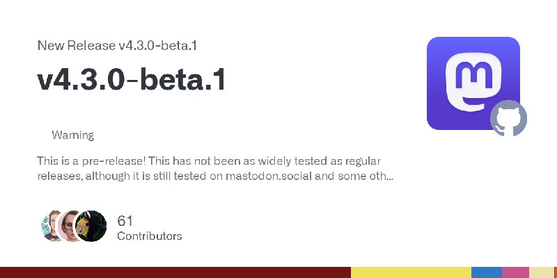 Release v4.3.0-beta.1 · mastodon/mastodon