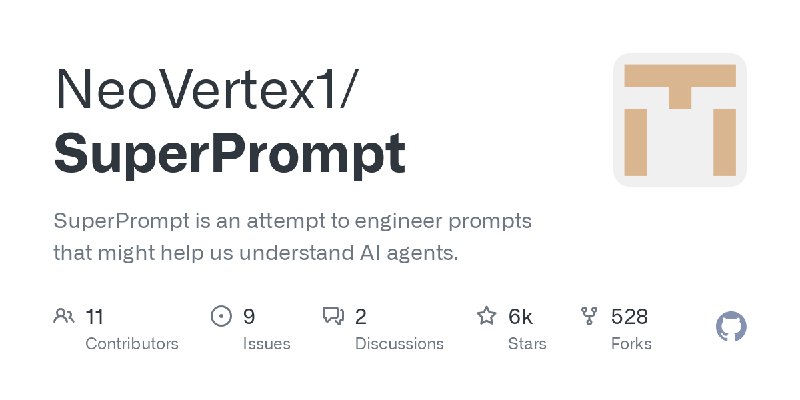 GitHub - NeoVertex1/SuperPrompt: SuperPrompt is an attempt to engineer prompts that might help us understand AI agents.